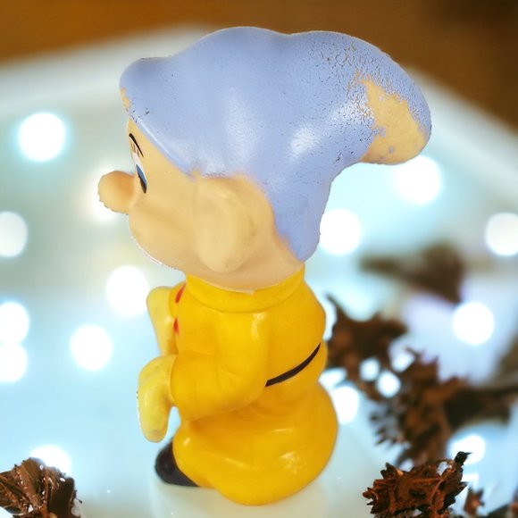 Disney's the Seven Dwarfs 7-Colorful Rubber Squeak Toys a Snow White Colectible - Picture 13 of 16